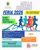 La Milla Urbana de Alhama cita a corredores de todas las edades en la Feria 2026