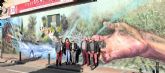 La Huerta y el Ro Segura protagonistas de un mural en el barrio de San Antoln