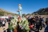 Los romeros del Cañar sacaron el domingo en procesion a la Virgen de La Luz