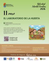 La Concejalía de Turismo organiza la actividad El laboratorio de la huerta en el Museo Etnográfico Carlos Soriano de la pedanía El Llano el domingo 11 de enero