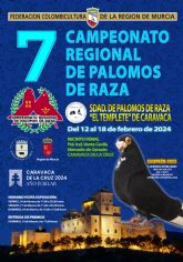 Caravaca será del 12 al 18 de febrero sede del Campeonato Regional de Palomos de Raza