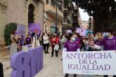 La antorcha de la igualdad vuelve a la Plaza de España coincidiendo con el Da Internacional de la Mujer