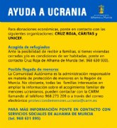 Información para aquellas personas que quieran hacer donaciones en relación a la guerra de Ucrania