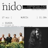 El Nido y GUADA compartirán escenario el próximo viernes 17 en la sala Cooperativa Ítaca de Murcia