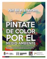 Juventud lanza la actividad PÍNTATE DE COLOR POR EL MEDIO AMBIENTE, Paintball en la naturaleza, los días 11 y 25 de marzo