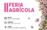 La II Feria Agrcola se celebrar a finales de abril