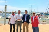 Reunin con junta directiva del club nutico de La Isleta de La Manga del Mar Menor