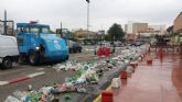 Murcia amanece limpia gracias al dispositivo especial del Ayuntamiento tras la celebracin del SOS 4.8