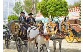 El tradicional Paseo de Caballos y Enganches es uno de los espectculos ms hermosos de la Real Feria de Abril de Sevilla