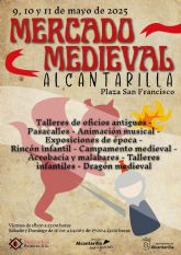 El Mercado Medieval de Alcantarilla se instala este fin de semana en la Plaza San Francisco