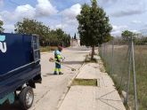El Ayuntamiento de Murcia activa un ambicioso plan de desbroce en barrios y pedanas