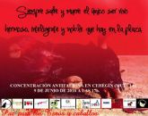 Colectivos y asociaciones animalistas convocan una concentracin contra la corrida de toros organizada para festejar el Da de la Regin de Murcia en Cehegn