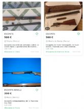Denuncian 500 anuncios de armas de caza sin control desde Murcia
