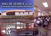 Ganar Totana-IU destaca las inversiones en las Escuelas de Música y la ampliación de las subvenciones municipales