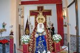 En el Oratorio de la Asociacin de Fieles, se realiz la meditacin y el rezo del santo rosario en el Besamanos de la Virgen de la Fe y entrega de Sevilla