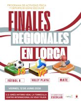 Lorca acoge las finales regionales de F�tbol 8 Femenino, V�ley Playa y Mate del Programa de Actividad F�sica y Deporte en Edad Escolar