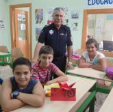 Una decena de niños disfruta aprendiendo en la Escuela de Seguridad Vial de Cartagena