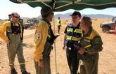 Se declaran controlados los incendios de sierra Larga y Sopalmo en Jumilla y un operativo de 50 efectivos contina con las labores de extincin