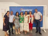El PP de Las Torres de Cotillas acompana a Eva Reverte en su elección como Presidenta de los populares de Águilas