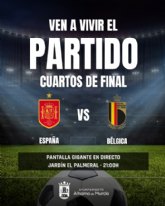 El Ayuntamiento instalar� una pantalla gigante para seguir el Espana-B�lgica en el Jard�n El Palmeral