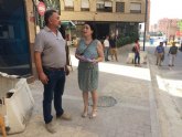 Avanza la renovacin de calles y espacios urbanos adyacentes a la avenida Juan Carlos I de Lorca con una inversin de 544.000 euros