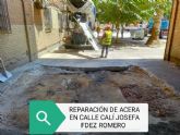 Fomento realiza ms de 1.000 actuaciones de mantenimiento en aceras, calzadas y reas peatonales de la ciudad