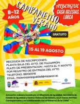 Campamento/convivencia para menores de 8 a 12 años organizado por la concejalía de igualdad del ayuntamiento de Mazarrón dentro del desarrollo del plan corresponsables