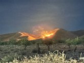 Efectivos adscritos al Plan Infomur intervienen en un conato de incendio forestal declarado en La Sierra de Los Hermanillos de Jumilla
