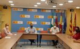 El Presidente de la CHS ha mantenido una reunión de trabajo con los Alcaldes de Alguazas y de Molina de Segura