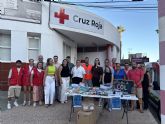 NNGG entrega a Cruz Roja todo el material escolar recogido en su campaña, batiendo rcord en generosidad de los aguileños