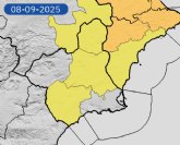 La AEMET extiende sus avisos por lluviasy tormentas para hoy al Altiplano, Vega del Segura y Valle del Guadalentn