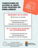 La Concejal�a de Fiestas Locales informa sobre las condiciones de acceso de menores de edad a la zona de barras del REMO durante las Fiestas Patronales 2026 de Molina de Segura