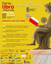 Molina de Segura ser el Municipio invitado en la presente edicin de la Feria del Libro de Murcia el sbado 11 de octubre