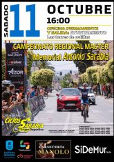 Las Torres de Cotillas acoger el Campeonato Regional Mster Memorial Antonio Sarabia de ciclismo