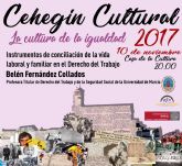 La profesora Beln Fernndez Collados continuar este viernes con el Cehegn Cultural, dedicado a la 'Cultura de la Igualdad'
