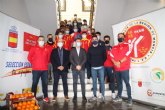 Recepcin municipal a las selecciones espanola y francesa absolutas de karate