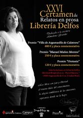 Abierto el plazo para participar en el XXVI Certamen de Relatos en Prosa Librer�a Delfos de Argamasilla de Calatrava