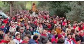 M�s de 13.000 personas acompa�an en romer�a la imagen de Santa Eulalia en su tradicional romer�a de bajada a Totana con motivo de las fiestas patronales