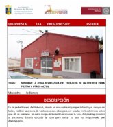 Adjudicadas las obras de mejora de la zona recreativa del teleclub en La Costera