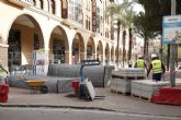 Las obras de la plaza de Juan XXIII han comenzado este lunes en la zona central de la plaza
