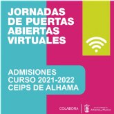 Jornadas de puertas abiertas virtuales en los colegios de Alhama. Admisiones curso 2021-2022