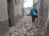 IU-Verdes-Lorca denuncia el estado de peligrosidad de un inmueble en la calle Abelln del barrio de San Pedro