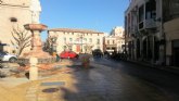 Se cortar el trfico a la plaza de la Constitucin desde la calle General Aznar durante 10 das por la finalizacin de las obras de la Fuente de la Plaza