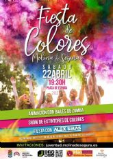 La Concejala de Juventud de Molina de Segura promueve la actividad FIESTA DE COLORES el sbado 22 de abril