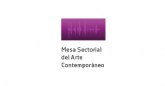 Carta Abierta de la Mesa Sectorial de Arte Contemporáneo al Ministerio de Cultura y Deporte
