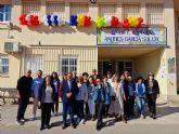 El alcalde de Lorca recibe a los docentes de Turquía, Rumanía, Grecia e Italia que participan en el programa Erasmus+ en el Colegio Andrés García Soler