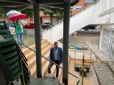 El centro cultural La Rosaleda de Algezares estrenará una pasarela exterior para facilitar el acceso a las personas mayores con movilidad reducida