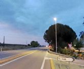 La Pedana Ilipense del Viar de Alcal del Ro estrena alumbrado en su carril de acceso principal