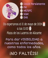 Fibro Protesta ya les invita a su marcha del 12 de mayo en ALICANTE por la visibilidad de los enfermos cr�nicos invisibles