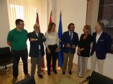 El consejero Pedro Rivera recibe a los representantes de la nueva junta de gobierno del Colegio de Procuradores de Murcia